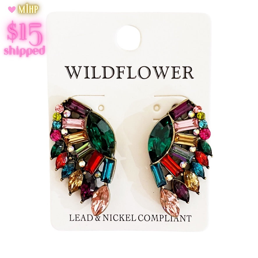 Jewel Wildflower Earring