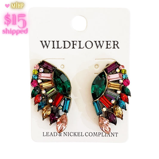 Jewel Wildflower Earring